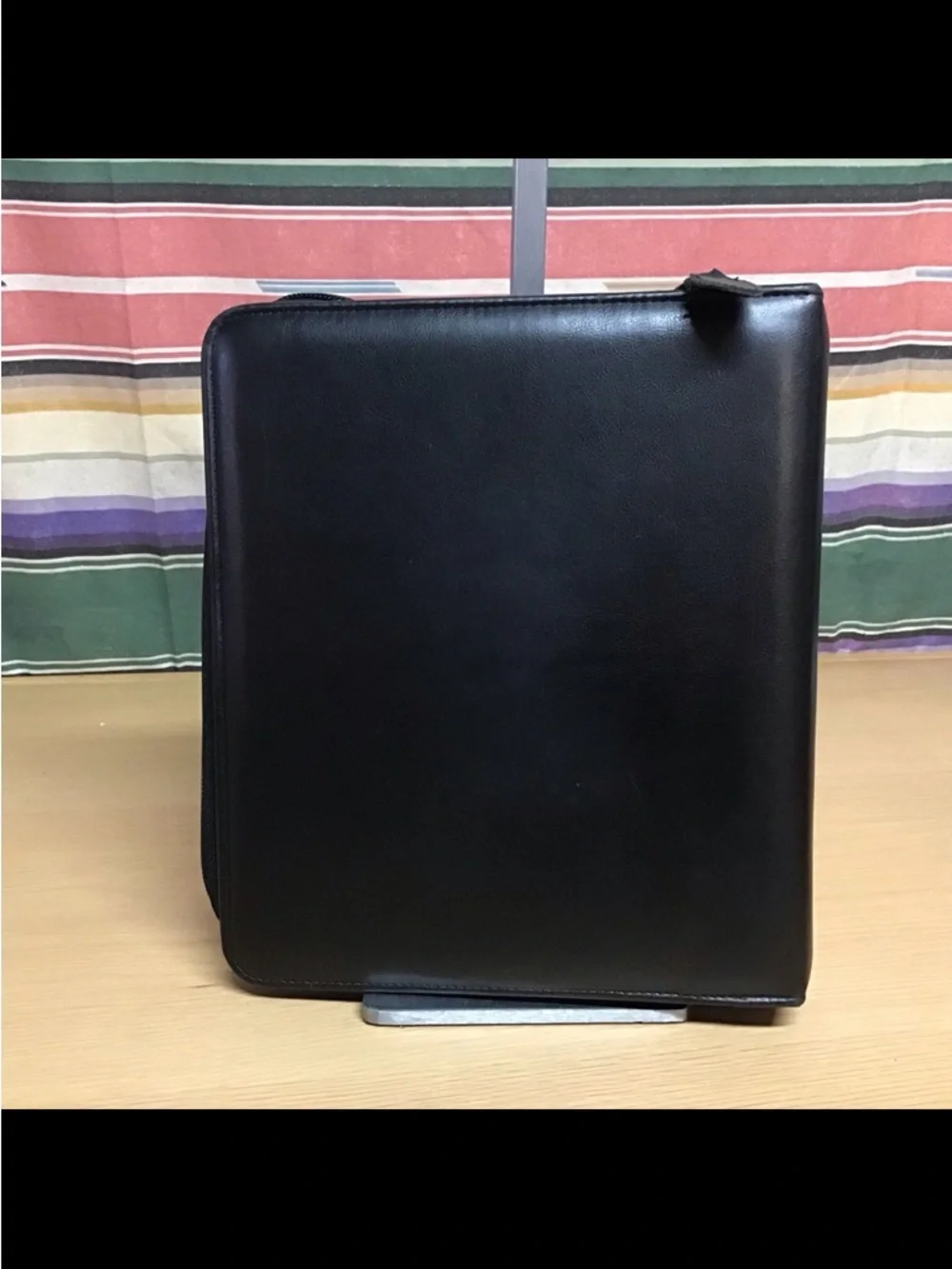 Franklin Quest Black Leather Planner Binder 7 Ring